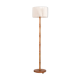 Wooden floor lamp with cotton rope shade