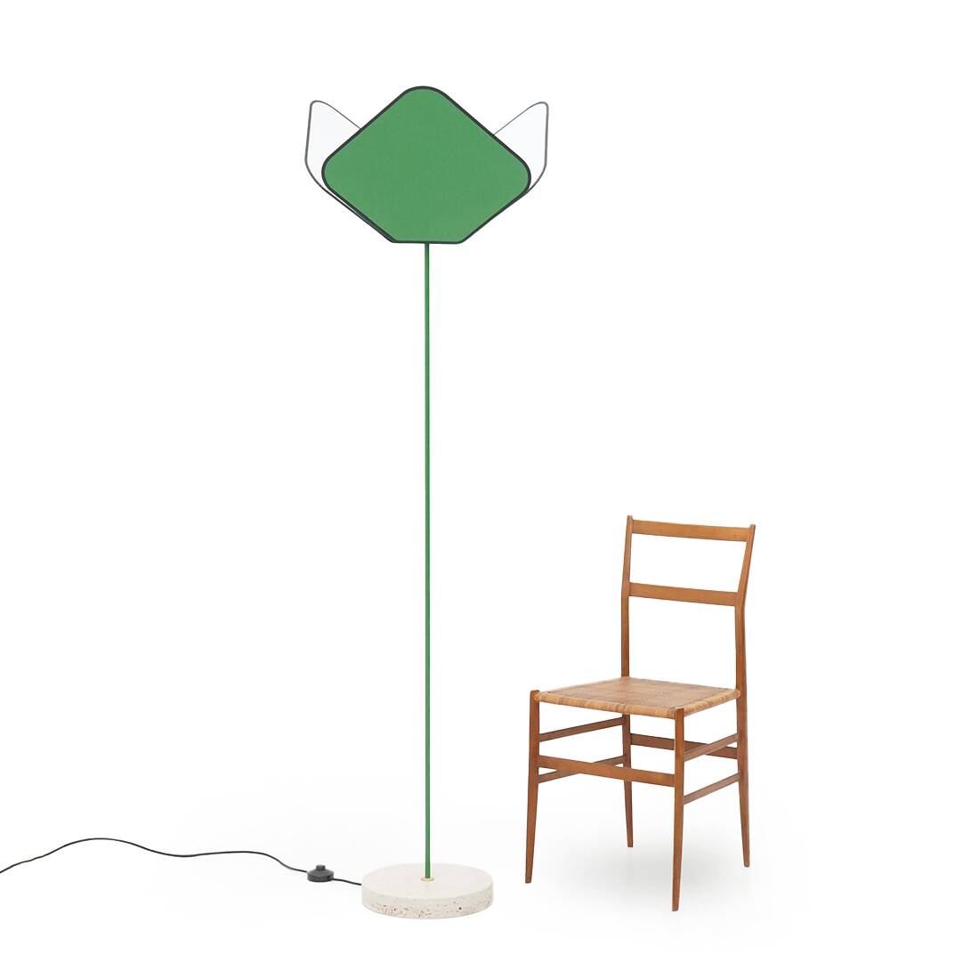 “Trifoglio” floor lamp by Piero De Longhi for Ibis