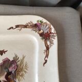 Presentation plate square iron earth