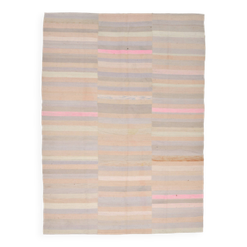 8x10 Salmon & Blue Soft Vintage Rug, 229x311Cm SK33342