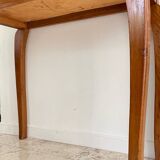 Vintage wood and marble console desk