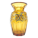 Art déco vase, honey crystal, Poland, 1930s