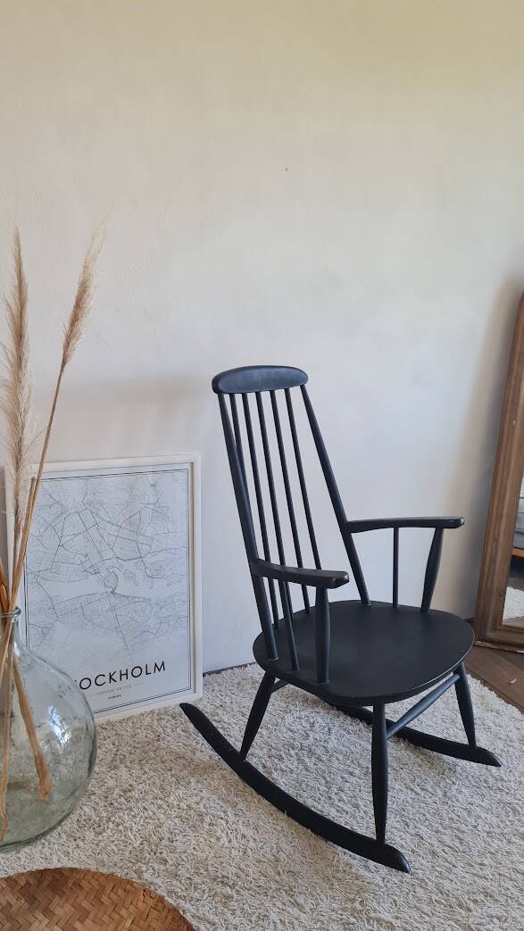 Scandinavian rocking chair from the 1960s.