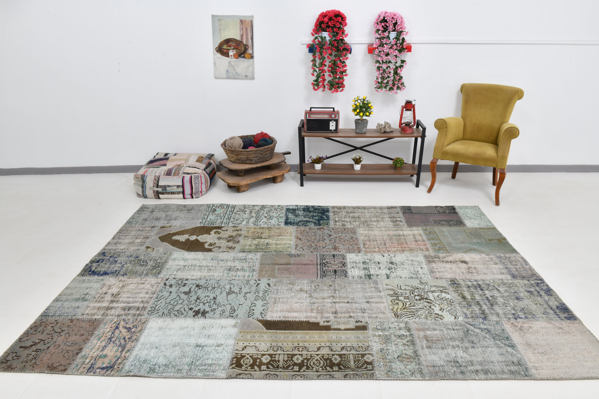 Neutral tones turkish rug 304x211cm