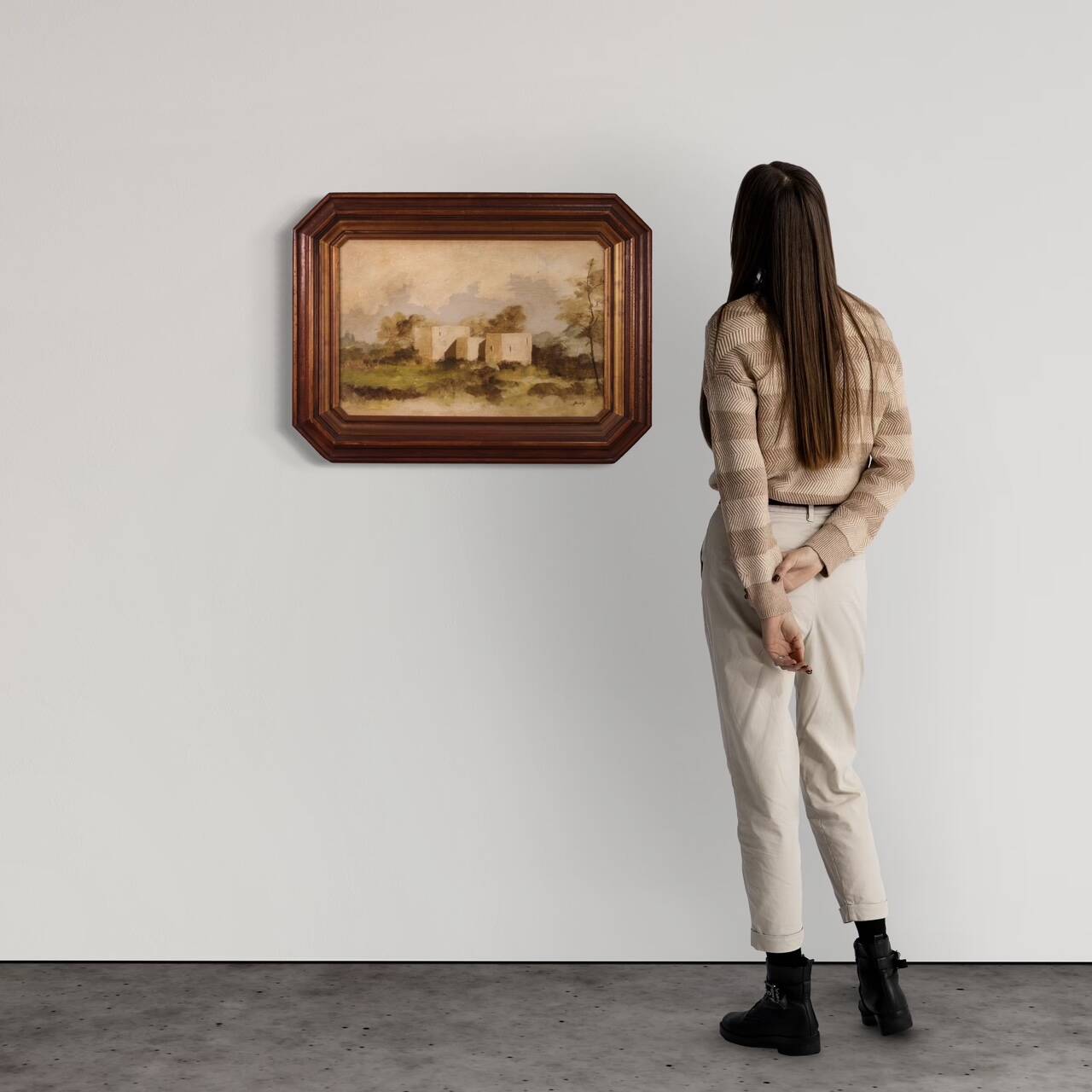 20th century Italian signed landscape painting