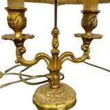 Neoclassical gilt bronze bouillote lamp, 19th century