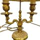 Neoclassical gilt bronze bouillote lamp, 19th century
