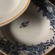 6 mismatched Terre de Fer soup plates from Digoin Sarreguemines