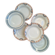 Orange and blue deep plates HBCM and St Amand