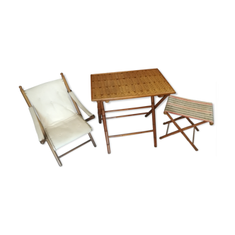 Bamboo imitation garden furniture