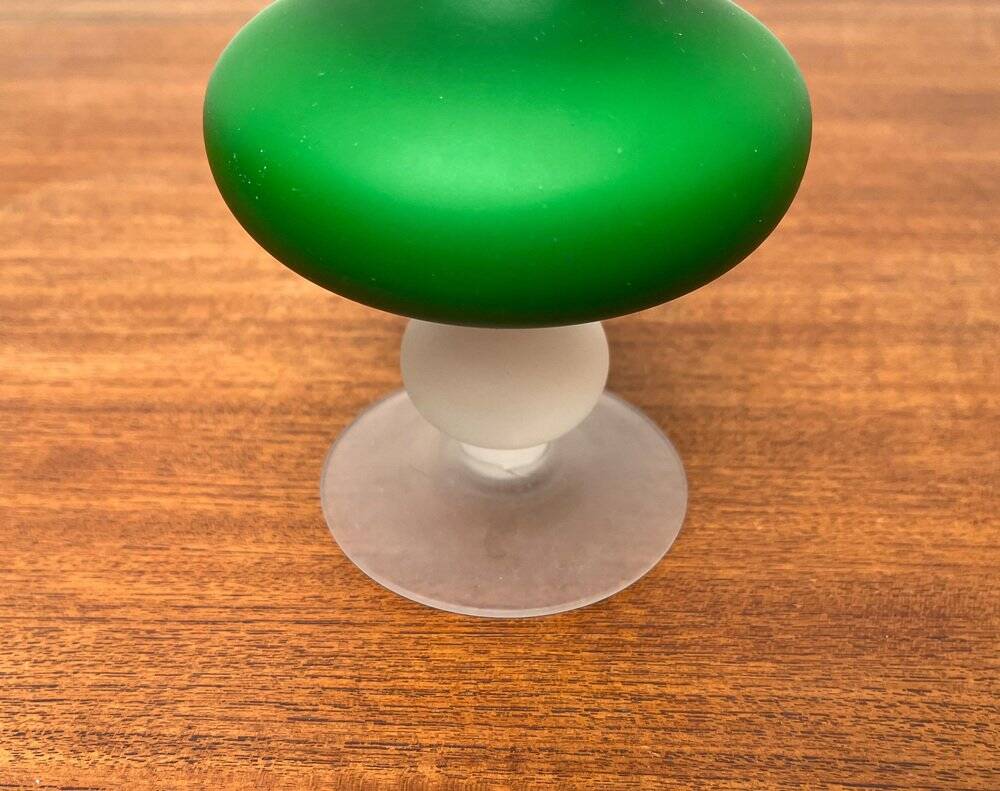 Vase from the Italian Satinato series and glass attributed to Carlo Moretti, 1970s, set of 2.