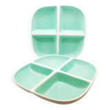 Divided mint serving plates