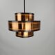 Lampe à suspension Sven Aage Holm Sørensen cuivre années 1960 Danemark