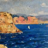 Tableau HSC Mediterranean Marine (Orientalist?) + frame