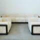1973 “Cornaro” Sofa & Armchair Set by Carlo Scarpa for Simon
