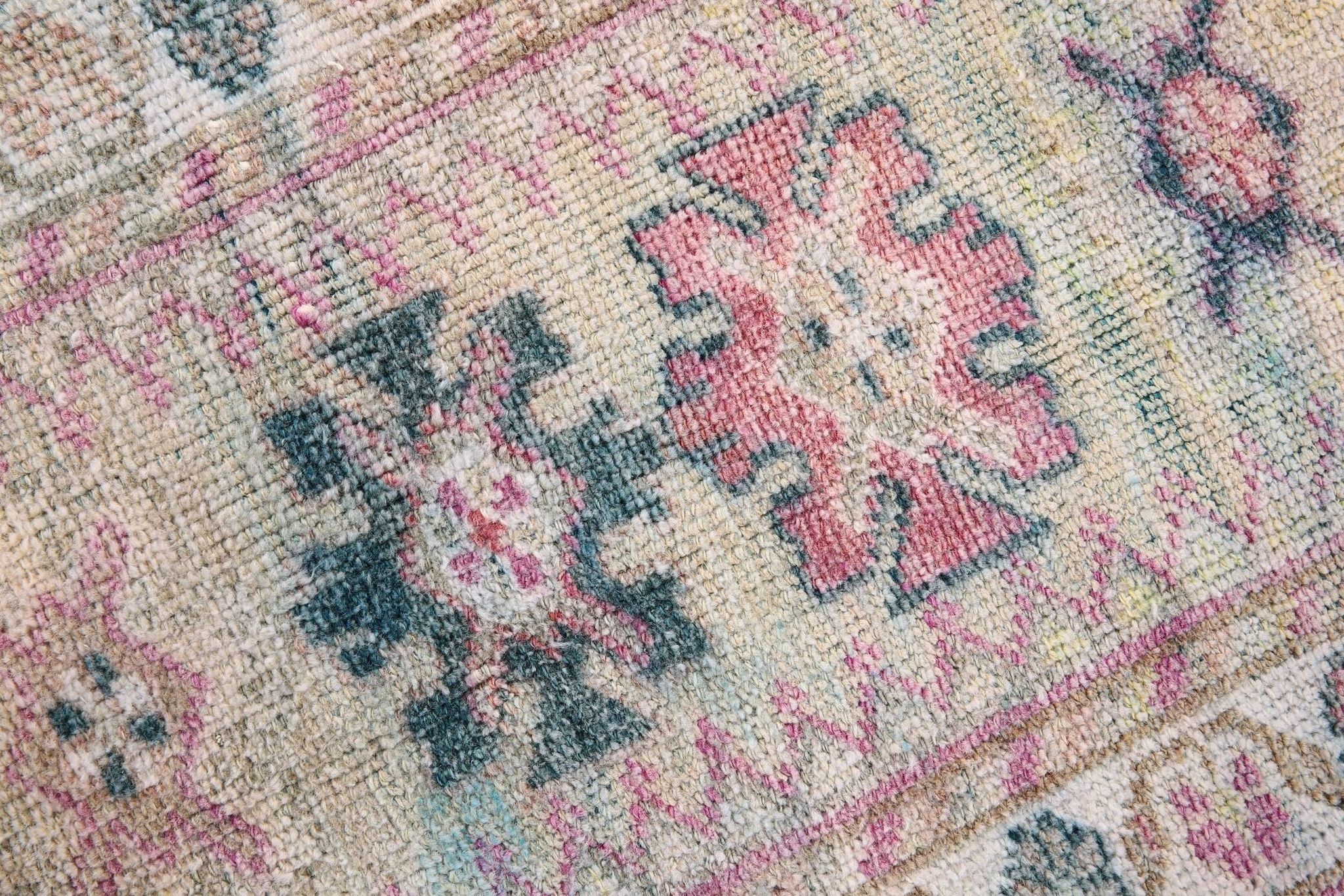 Shades of Pink Turkish Hallway Runner Rug, 78x360 Cm