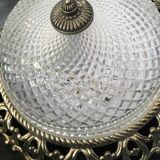 Molded glass ceiling light