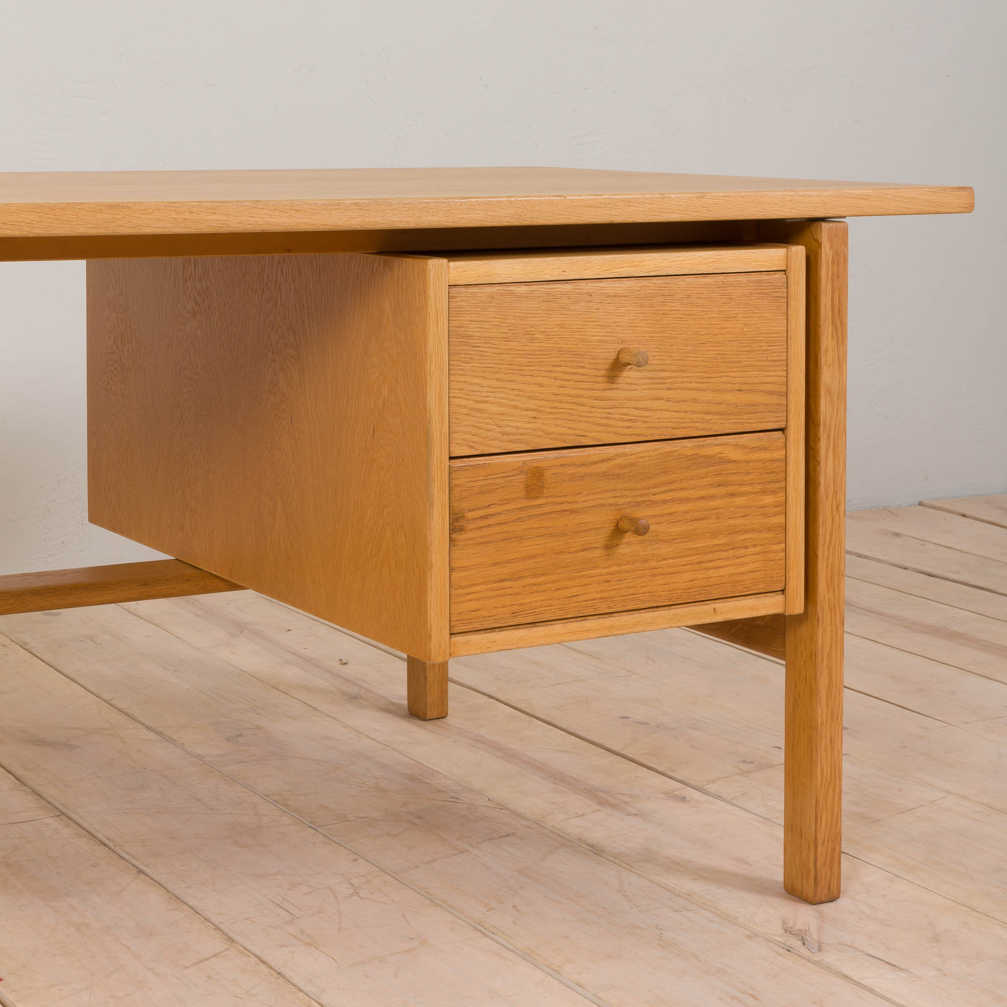 Danish Oak Model 156 Writing Desk by Hans J. Wegner for Getama, 1970s