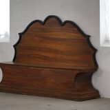 20th-century Art Deco storage bench in walnut, by a Danish cabinetmaker.
