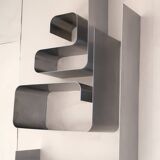 Zig Zag bookshelf by Joelle Ferlande and François Monnet in steel