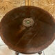 Antique Napoleon III adjustable piano stool and canvas