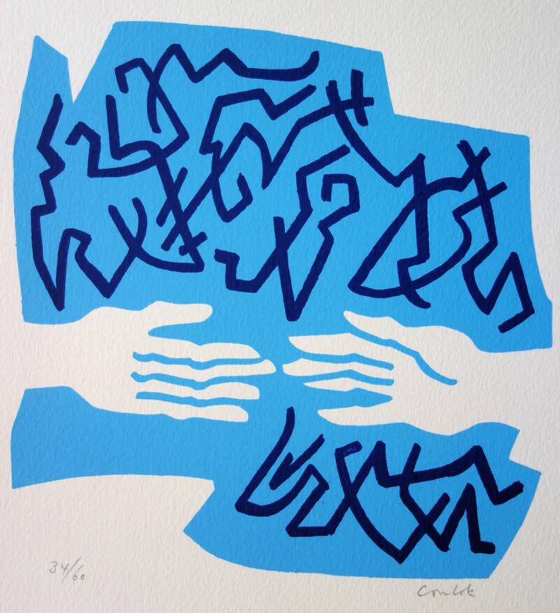 Jean coulot: friendship, original signed silkscreen print