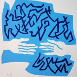 Jean coulot: friendship, original signed silkscreen print