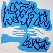Jean coulot: friendship, original signed silkscreen print