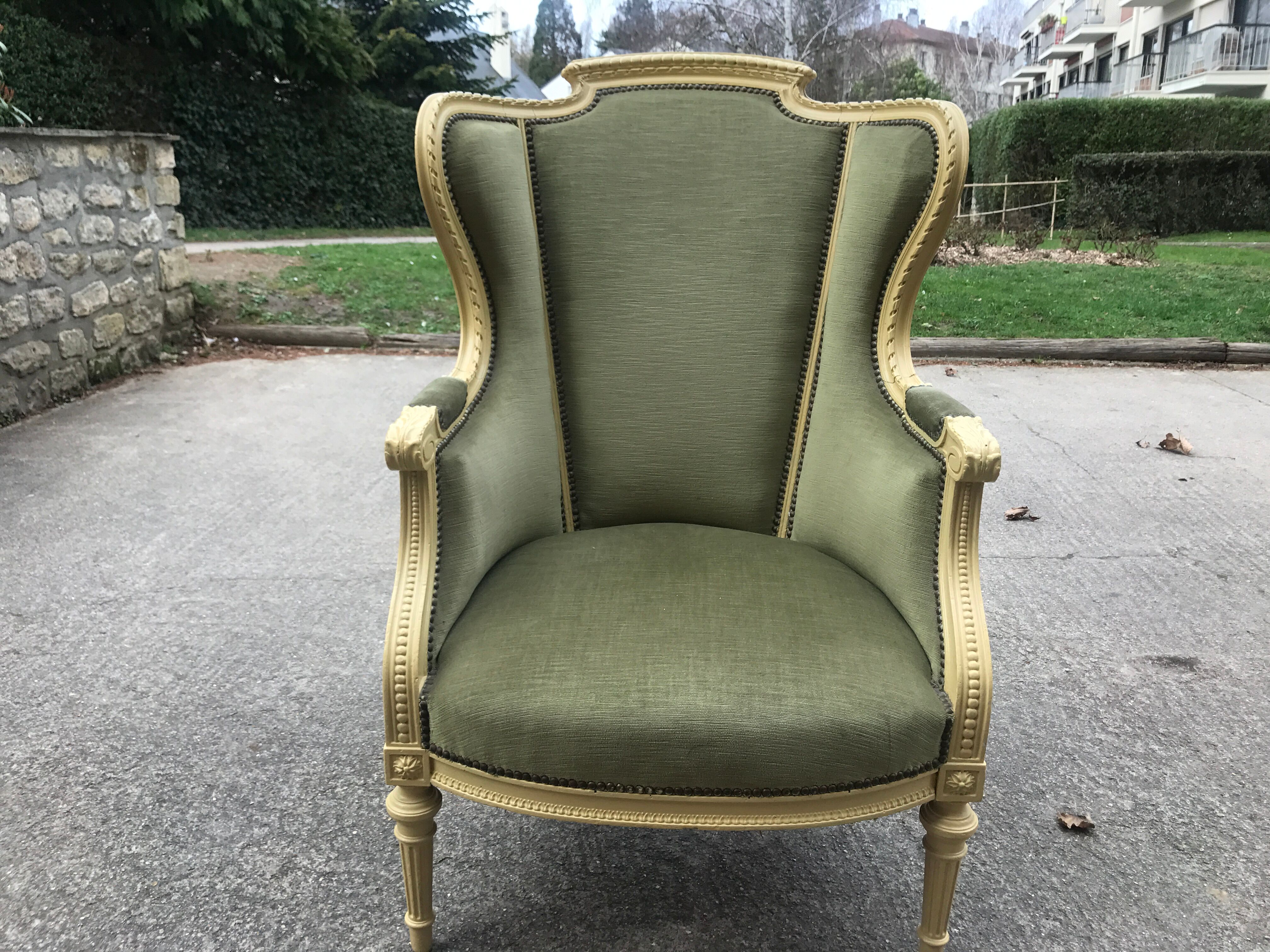 Louis XVI Bergere armchair