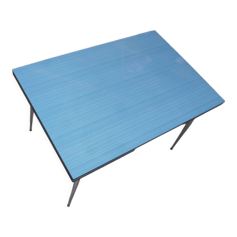 Table formica bleu