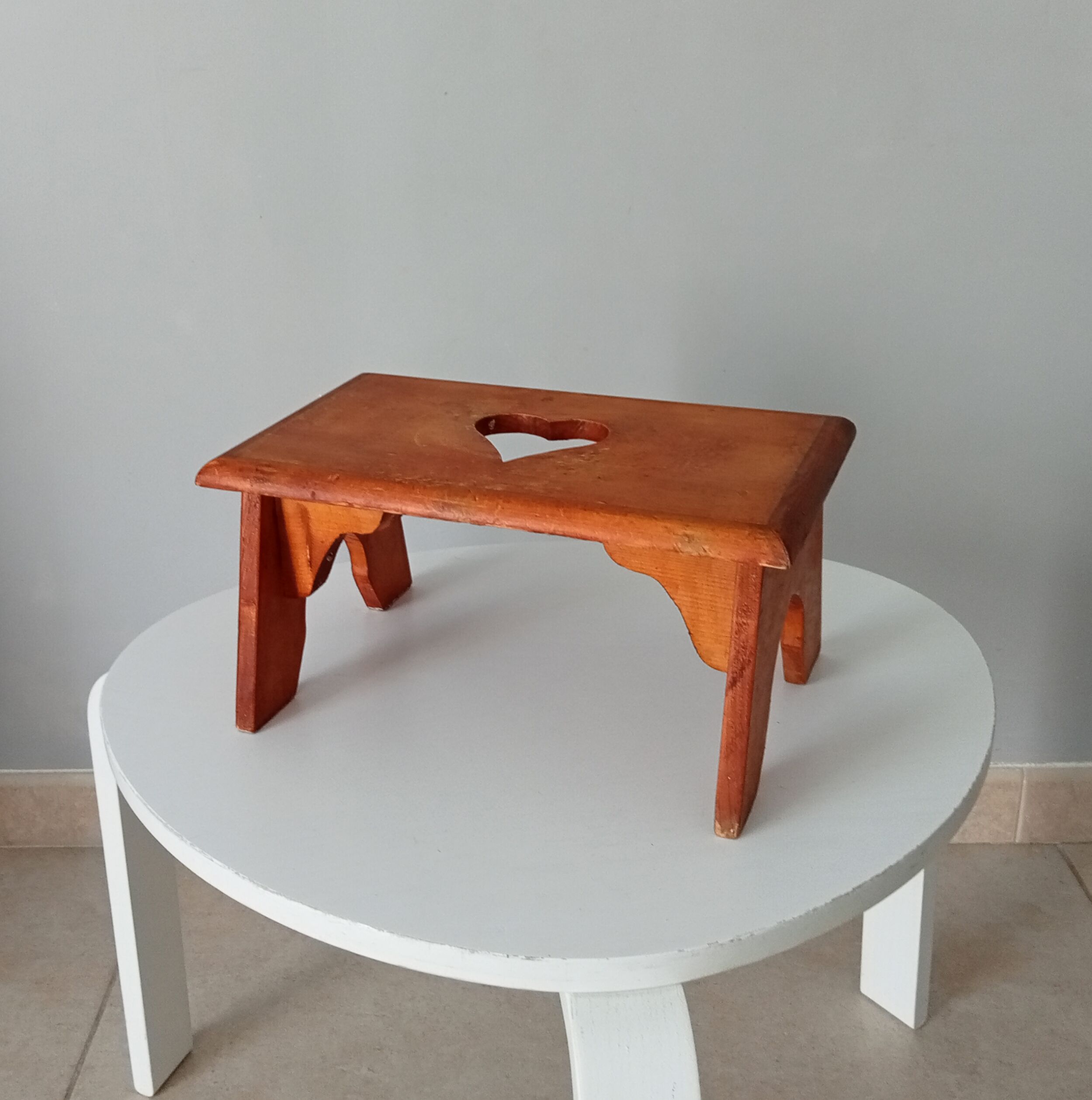 Vintage folk art stool