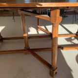Oval table walnut wood
