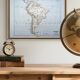 South America, vintage map, 1887, Authentic