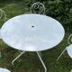 Wrought iron garden furniture