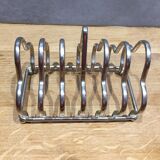 Silver metal toast holder 6 compartments