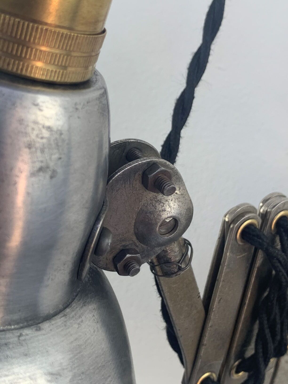 Scissors lamp accordion mazda france 1940