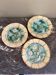 3 antique slipware plates