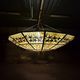Impressive Tiffany Style Stained Glass Chandelier from the 1990s
