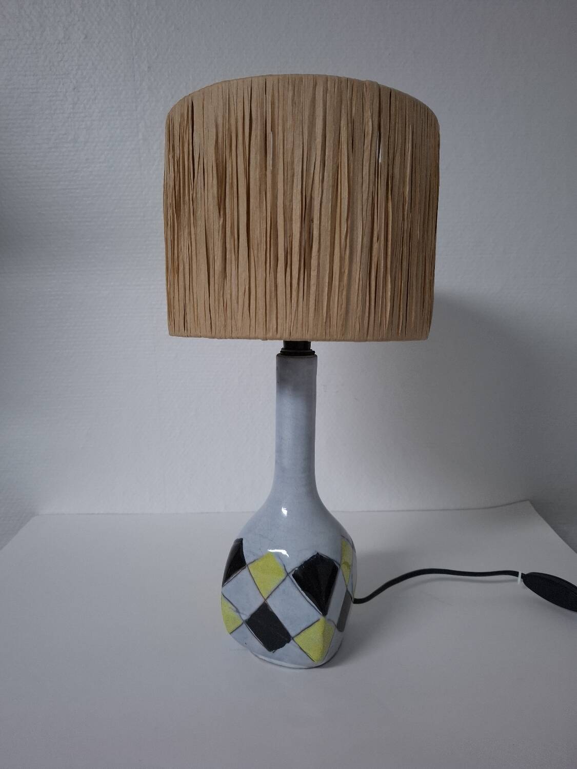 Lampe en céramique années 50