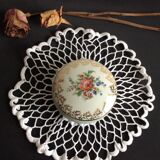 Old candy box, jewelry box, snake porcelain