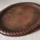 Croco brass dish