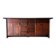 Solid pine sideboard by Silvio Coppola for Fratelli Montina, 1970