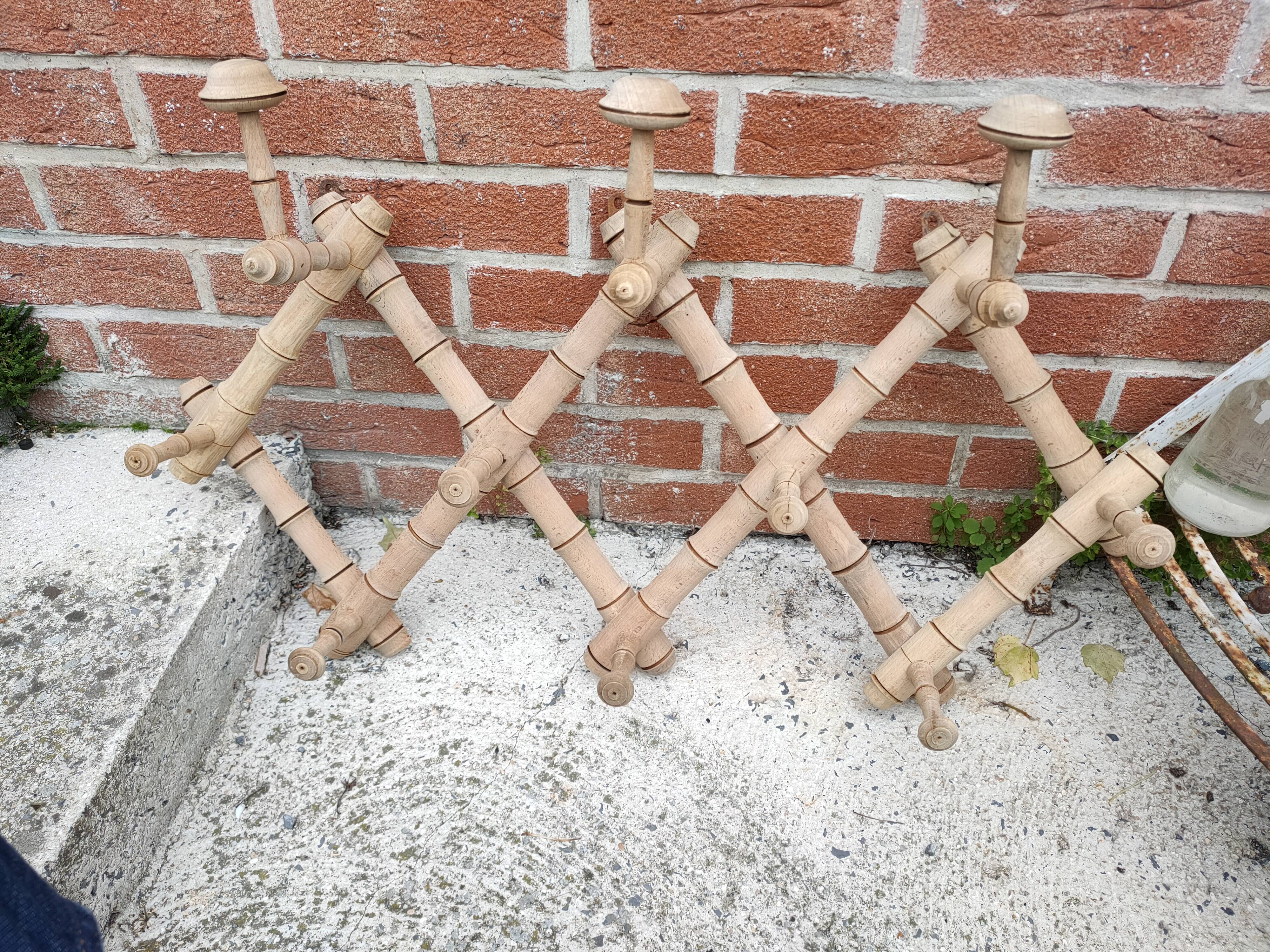 accordion coat rack faux bamboo