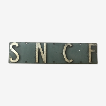 SNCF metal plate