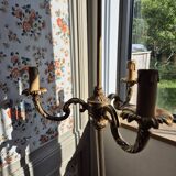 Bronze tripod floor lamp