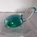 Paperweight Murano glass turtle signed Nason