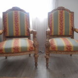 Deux fauteuils d'apparat italiens vers 1880