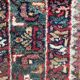 Handmade ancient Persian mazlaghan carpet