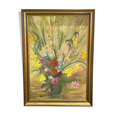 Huile ou acrylique sur toile , signée collot bernard 1982