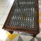 Tray coffee table decorated with a wrought iron trellis from 60-70